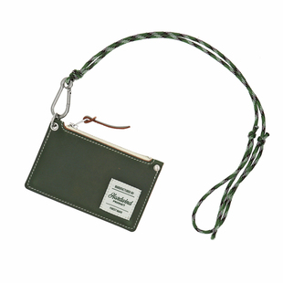HARDWIND真皮拉链牛皮手工斜挎卡包零钱证件包