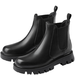 73hours女鞋长期主义秋冬新款烟筒靴短靴切尔西靴子