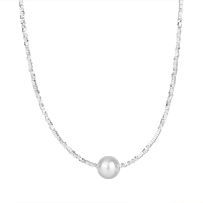 s925纯银DIY手链碎银子小方形