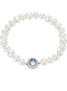 【自营】daisy beauty海蓝宝珍珠手串S925银同天然珍珠手链女礼物