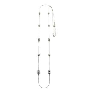 官方ALP JEWELRY如水生2.0优雅灰珍珠项链长款不对称新中式毛衣链