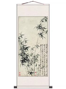 张大千水墨仿古风花鸟画