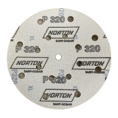 norton诺顿砂纸6寸17孔干磨圆盘