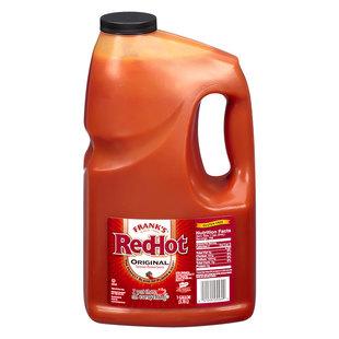 美国Frank's RedHot 弗兰克斯原味红辣椒调味汁蘸酱3.78L辣鸡翅酱