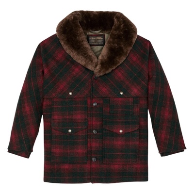 filson美产羊糕毛呢防风大衣