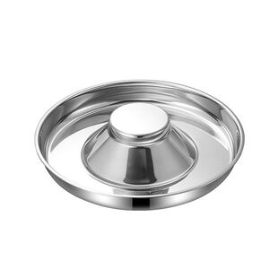 哈奇米猫碗多猫食盆幼猫猫盘宠物慢食碗大号狗碗防打翻不锈钢狗盆