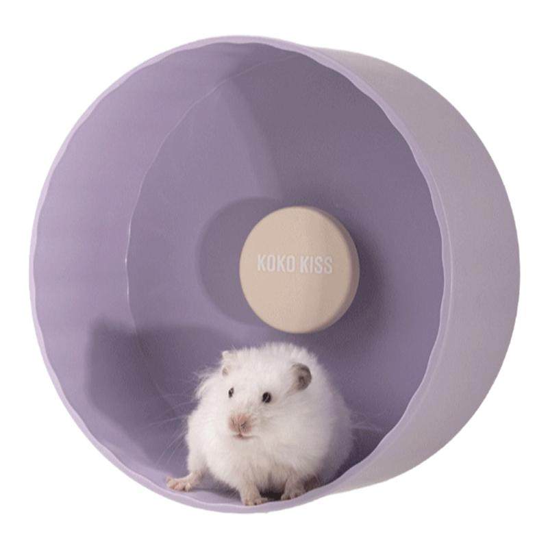 困困薯撞色仓鼠跑轮超静音金丝熊仓鼠造景玩具运动跑轮艾特用品
