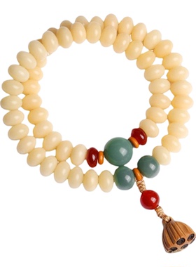 2026普陀山天然白玉菩提手串正品