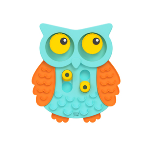 GiGwi贵为狗狗玩具漏食嗅闻益智消耗体力猫头鹰漏食智力慢食盘