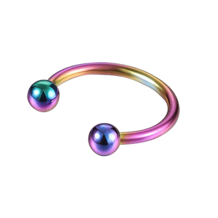 鼻中隔316L钛钢鼻环阴环PA环微笑钉唇环耳环耳骨钉马蹄环防过敏