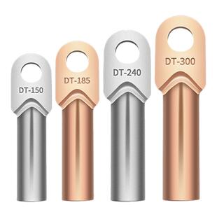 国标DT铜鼻子 铜接线端子DT10-DT500平方铜鼻子堵油铜接头线鼻子