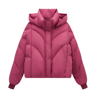 大嘎daga树莓粉色新款泡芙2025巨好看的羽绒服女短款洋气冬装外套