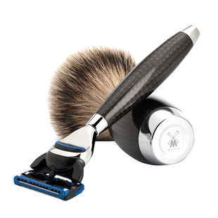 穆乐MUHLE德国原装进口手动剃须刀五层刀片刮胡刀碳纤维材质套装