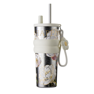 bigcar纯钛保温杯女生大容量车载吸管水杯2025新款高端随行咖啡杯