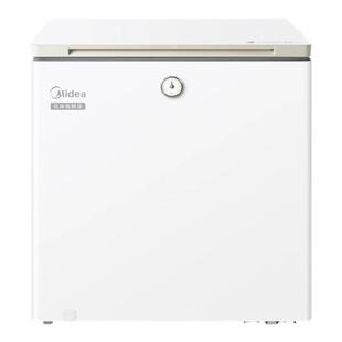 美的202升时光冰柜家用小型冷柜-40℃深度冷冻冷藏两用节能小冰箱