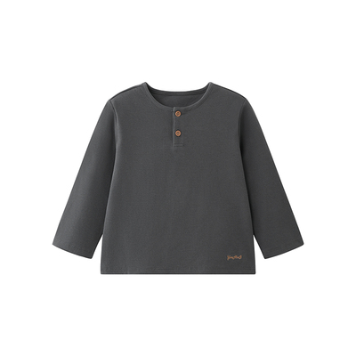 英氏T恤春秋季长袖上衣纯色百搭