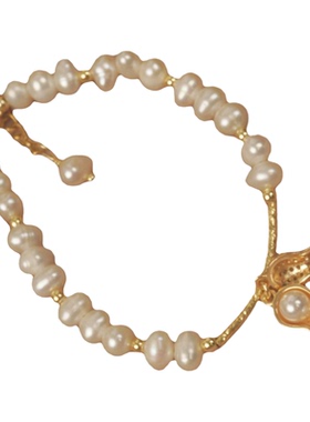 好事花生天然淡水珍珠手链法式