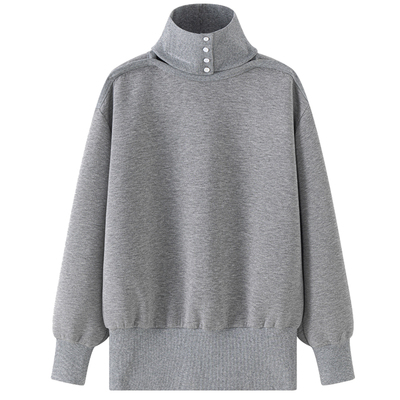 VIKTORIACHAN25/26秋冬成衣系列新品 廓形落肩长袖卫衣配高领脖套