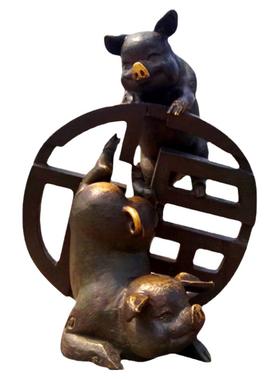 公园景观动物城市广场铸铜十二生肖主题雕塑定制户外装饰小品摆件