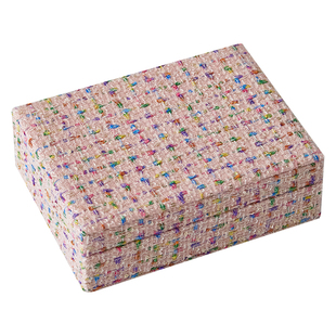 小香风首饰盒便携首饰收纳箱手镯珠宝饰品项链耳环戒指专用收纳袋