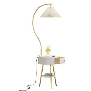 轻奢落地灯客厅卧室高级感设计师沙发旁边茶几艺术床头柜台灯一体