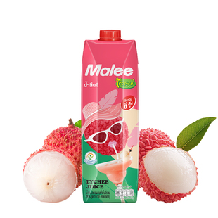 Malee玛丽泰国进口维C白葡萄荔枝复合果汁大瓶儿童成人饮料饮品装