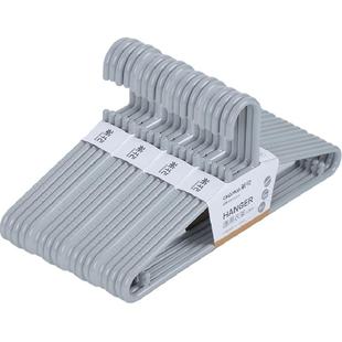 茶花塑料衣架加厚家用晾衣夹防滑无痕经久耐用带小弯钩家用衣撑