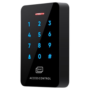 室外防水门禁系统一体机玻璃门铁门触摸双频刷卡密码锁智能门锁