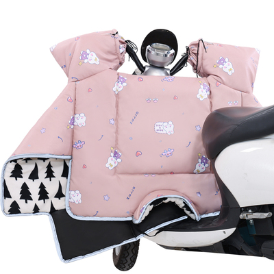 电动车挡风被加大PU防水冬季加绒