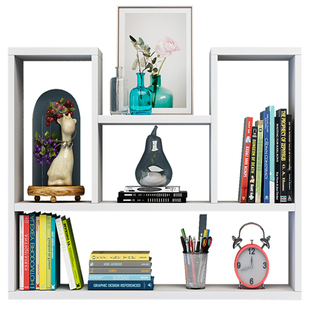 墙上置物架免打孔壁挂式壁柜墙壁挂墙面卧室隔板书架储物简约装饰