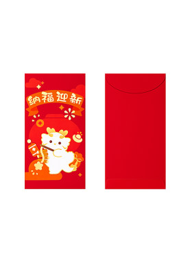 三尺鲤国潮文具 纳福迎祥万元千元红包博物文创新年过年压岁钱生日结婚乔迁利是封龙年新春贺礼高颜值礼物