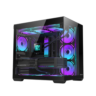 航嘉机箱S980龙卷风EVO战神台式机电脑游戏主机海景箱ATX钢化玻璃