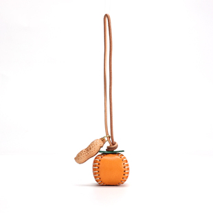 HALF WORK 【好事发生】纯手工包挂件头层牛皮复古真皮包包挂饰