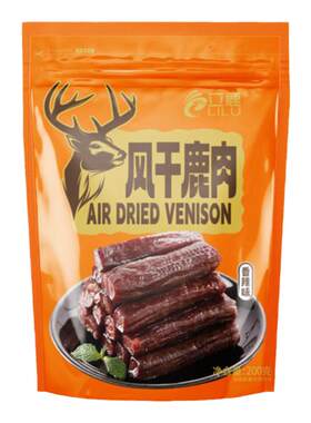 立鹿厂家直销即食零食鹿肉干400g
