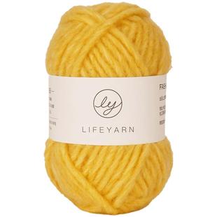 lifeyarn自由粗毛线新手围巾diy手工编织 解闷棒针毛衣帽子毛线团