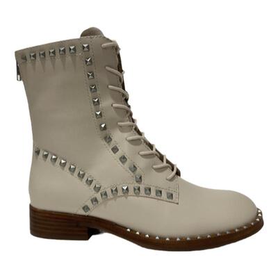 ASH圆头铆钉后拉链马丁靴