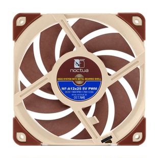 猫头鹰NF-A12x25X15 12cm 风扇智能温控 4针水冷排散热机箱薄风扇