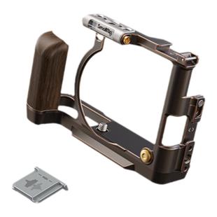 斯莫格适用富士X100VI相机L型手柄X100V拇指手柄热靴盖专用头层牛皮肩带真皮相机皮套摄影底板时光机全包兔笼