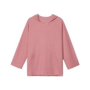 【新品】素然ZUCZUG 4M36 25冬女士羊毛混纺薄透华夫格连帽卫衣