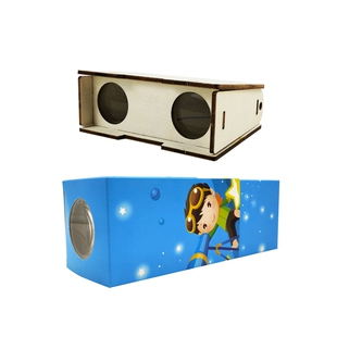 望远镜凸凹透镜成像儿童物理科学实验材料小问号STEAM趣味教具DIY