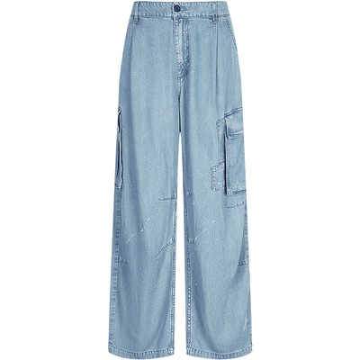 速写男装2025秋新品直筒牛仔长裤