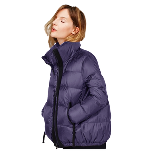 欧洲站羽绒服女短款2025冬新款宽松大码时尚气质小个子面包服外套