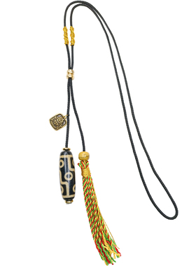 九眼天珠项链吊坠男女天然西藏真品玛瑙文玩生日礼物毛衣链配饰