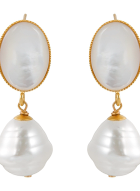 【AZLOOK】Philippe Ferrandis经典山茶花贝母耳环女高级感首饰品