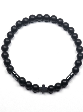 Pohier宝喜儿玛瑙火山石欧洲手链