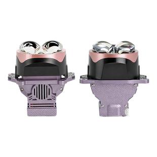 灯麒麟五复眼圆镜LED双光直射透镜汽车大灯远近一体不挡光不挡罩