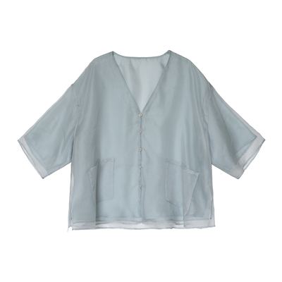 安妮森林100真丝仙气开衫