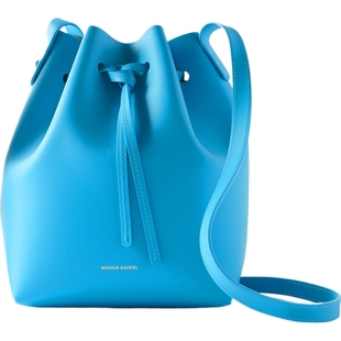 【礼物】Mansur Gavriel女多巴胺皮革水桶包