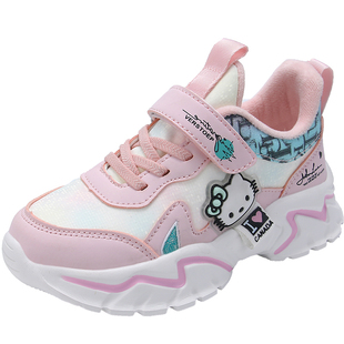 乔丹格兰女童鞋秋冬款加绒保暖女孩二棉鞋中大童跑步鞋儿童运动鞋