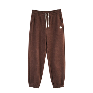 贴心女士收口裤秋冬季竖条磨绒加厚宽松束脚裤时尚舒适休闲裤2771